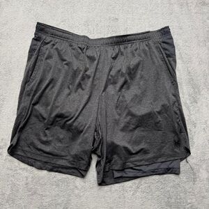 Spyder Active Pro Web‎ Shorts Mens Gray Stretch Compression Lined Training Gym